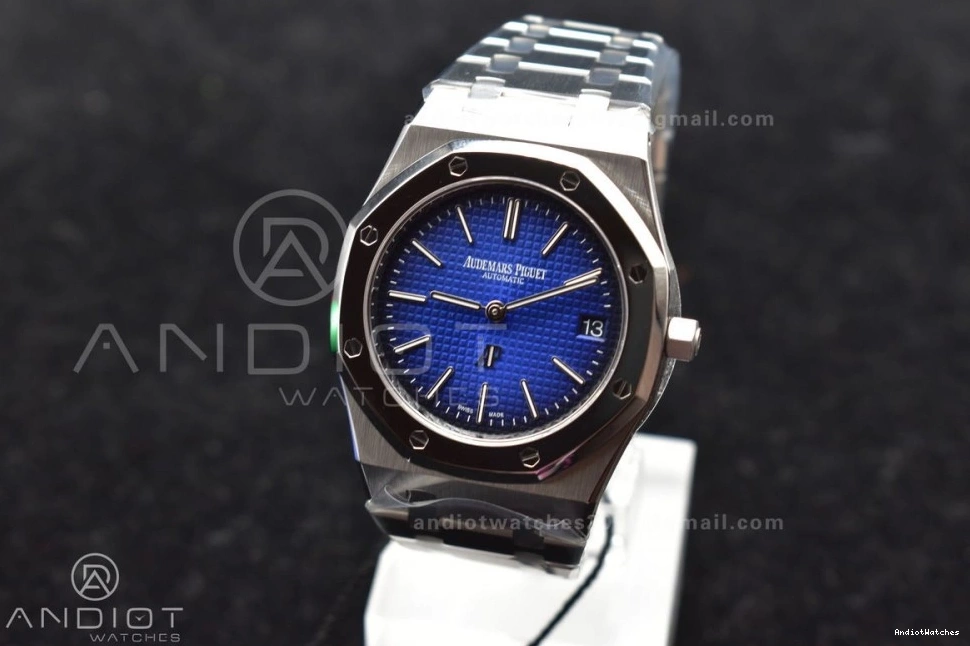 SS Textured Royal A Supportive on 39mm ZF Bracelet Oak SS 15202 1043 1:1 Edition Best Dial Blue 1218